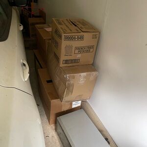 Cardboard French Fries Storage Box